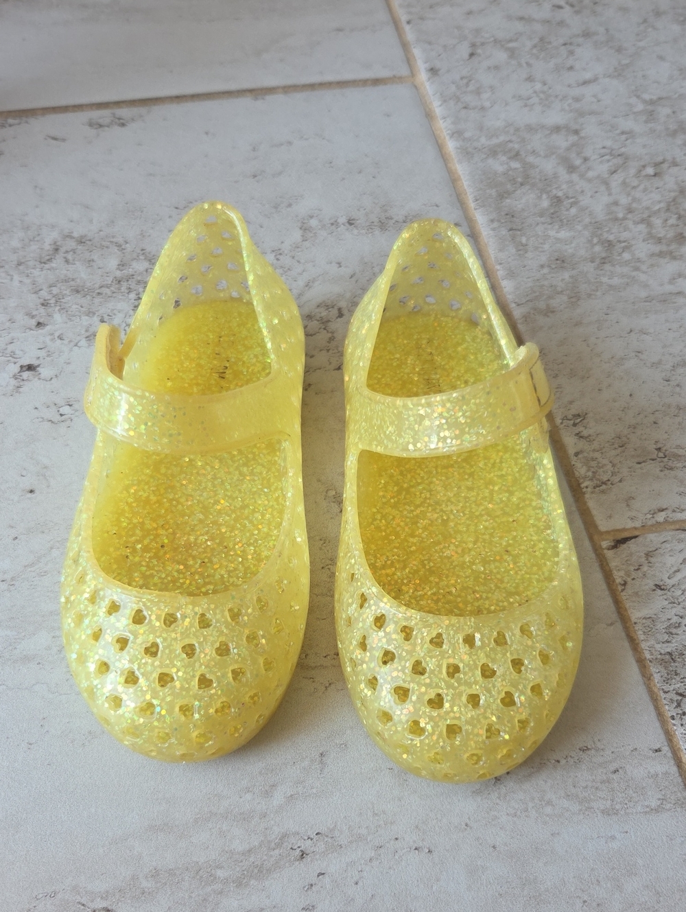 Old Navy Girls' Sparkle Jelly Mary Janes - Yellow